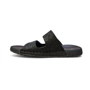 Sandel Black Casual Comfort Sandal for Men